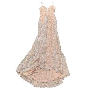 Jovani Dress Womens 4 Sequin Floral Applique Prom Formal Gown